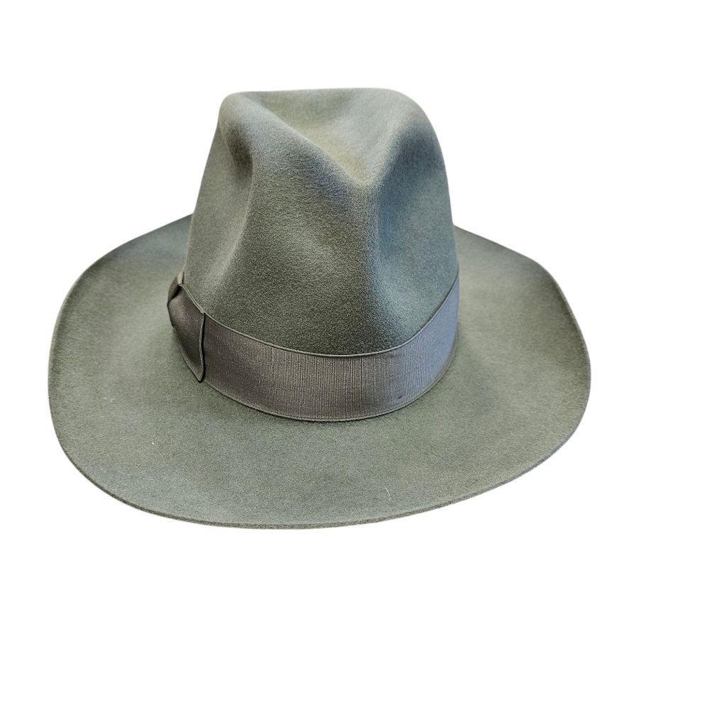 Borsalino Ladies Moss Green Felted Wool Hat - Picture 4 of 7